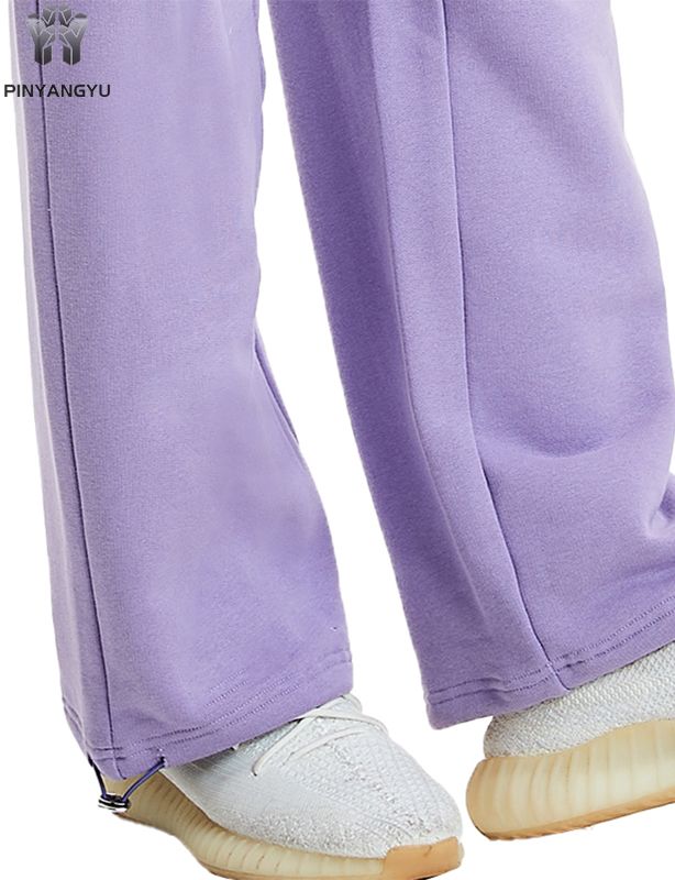 バイオレット リラックス ストレートレッグ スウェットパンツ |カジュアルストリートウェア
