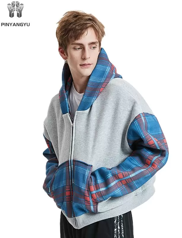 アーティスティックプリントのジップパーカー アーティスティックプリントのジップパーカー